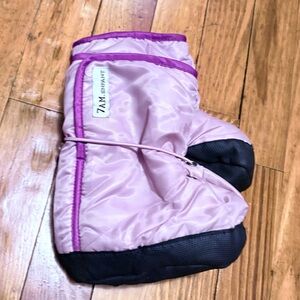 7AM Enfant - Pink baby booties